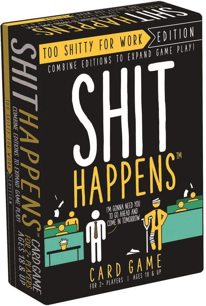 Cheatwell Shit Happens Too Shitty for Work Edition (Black) – Adult Party Card Game