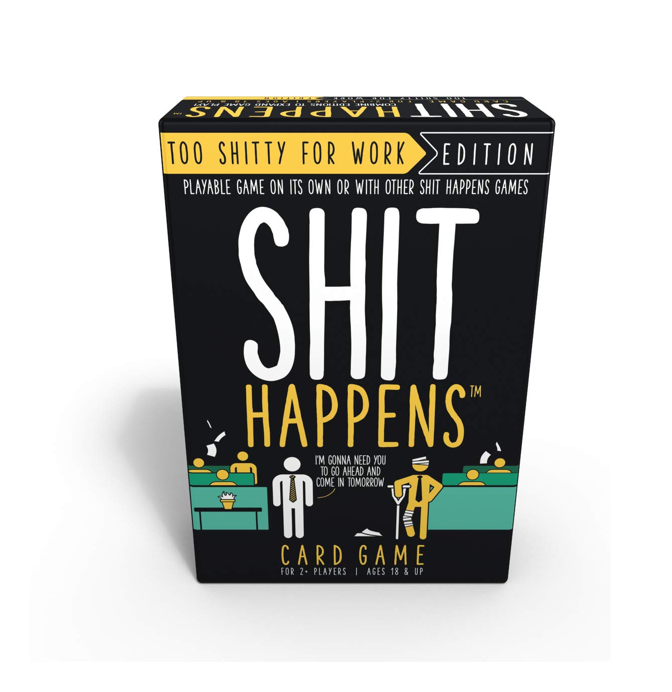 Cheatwell Shit Happens Too Shitty for Work Edition (Black) – Adult Party Card Game