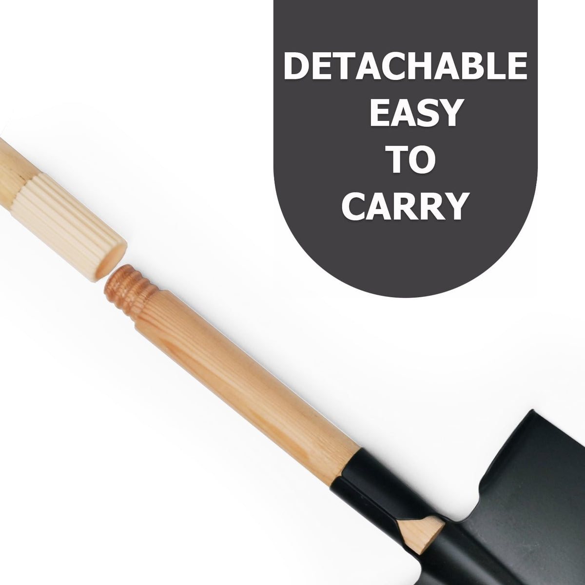 CHEERBANK 7PCS Kids Gardening Tools Set | Long Shovel, Rake, Spade, Hoe with Steel Heads & Wood Handles