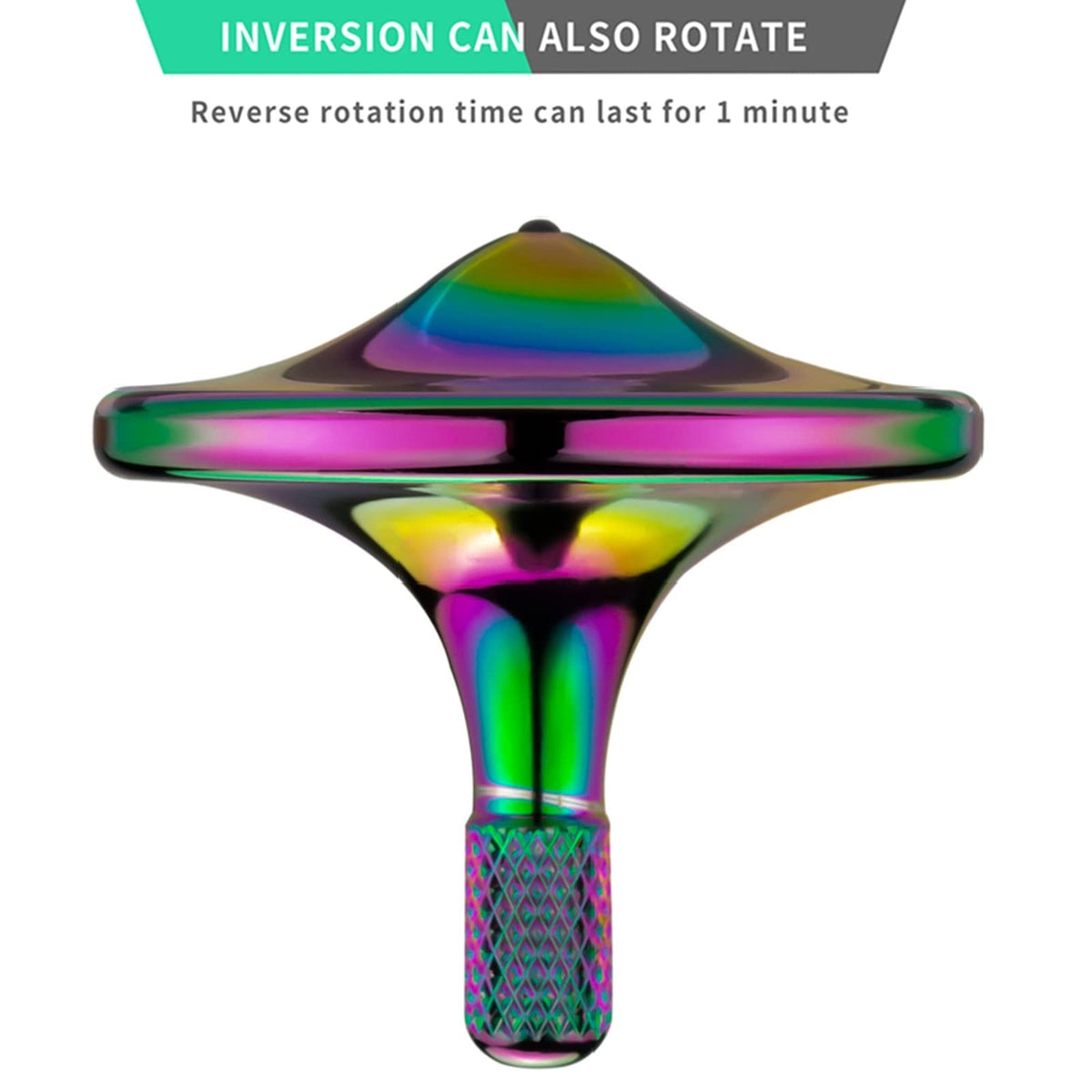 CHEETOP Precision Metal Spinning Top – Iridescent Finish, Spin Time Over 8 Minutes