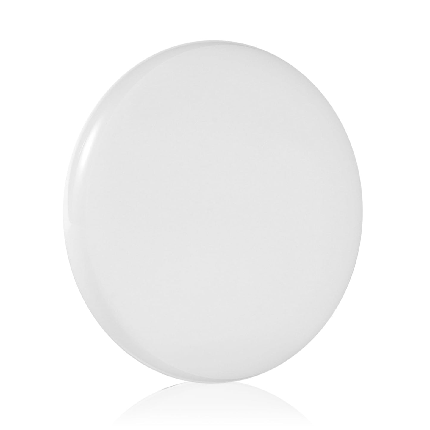 CHEETOP Optical Glass Spinning Top Base - Double Concave Crystal, 4.72-inch Diameter, 0.55-inch Thick, Low-Friction for Extended Spin, Impact-Resistant (L White)