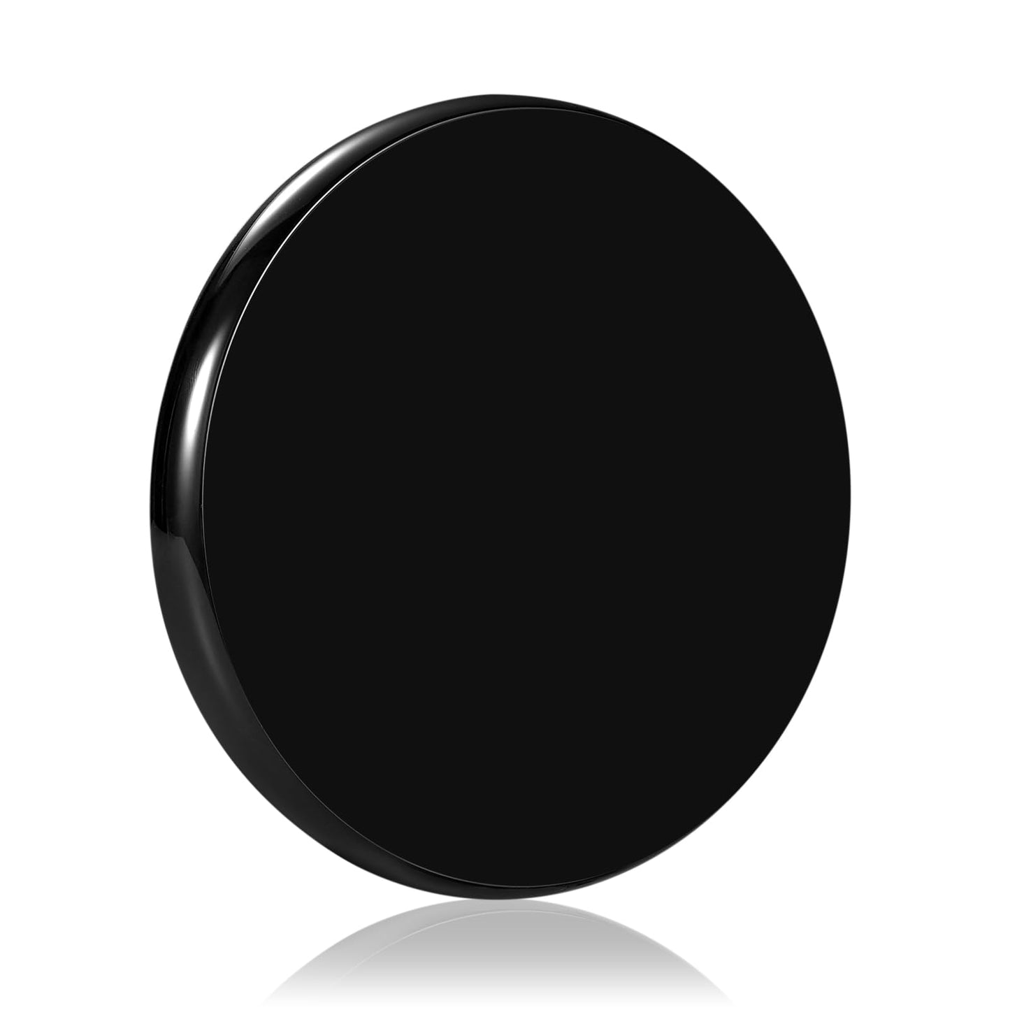 CHEETOP Optical Glass Spinning Top Base — Double Concave Crystal, 100mm Diameter, 14mm Thick, Black (S)