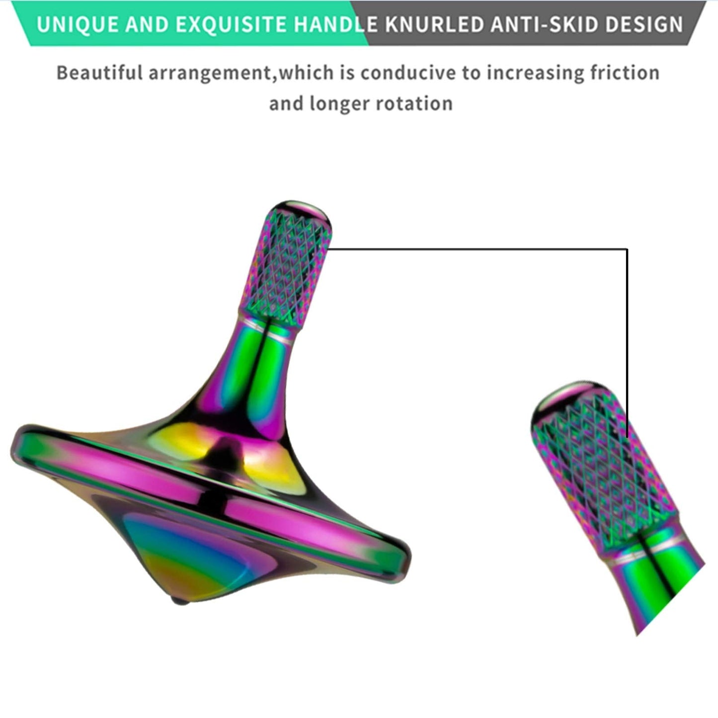 CHEETOP Precision Metal Spinning Top – Smooth Spin 8+ Minutes, Balanced EDC Desk Toy (3PCS)