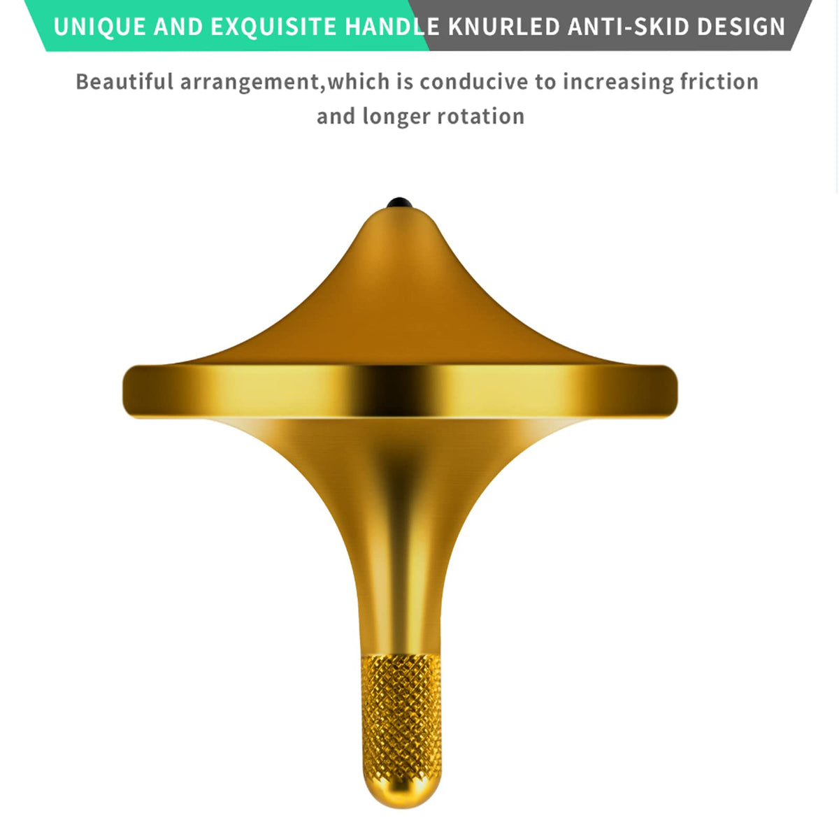 CHEETOP Stainless Steel Spinning Top – Bronze, 24mm Small Diameter | Premium Balance & Long Spin Time