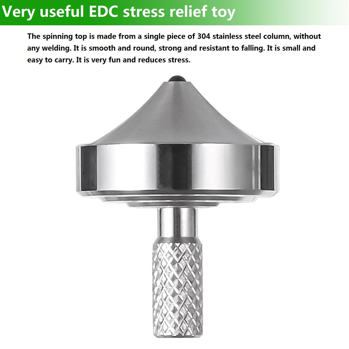 CHEETOP Stainless Steel Spinning Top – Precision Mini Desk Gyroscope (3 Styles: 1, 2 & 4)