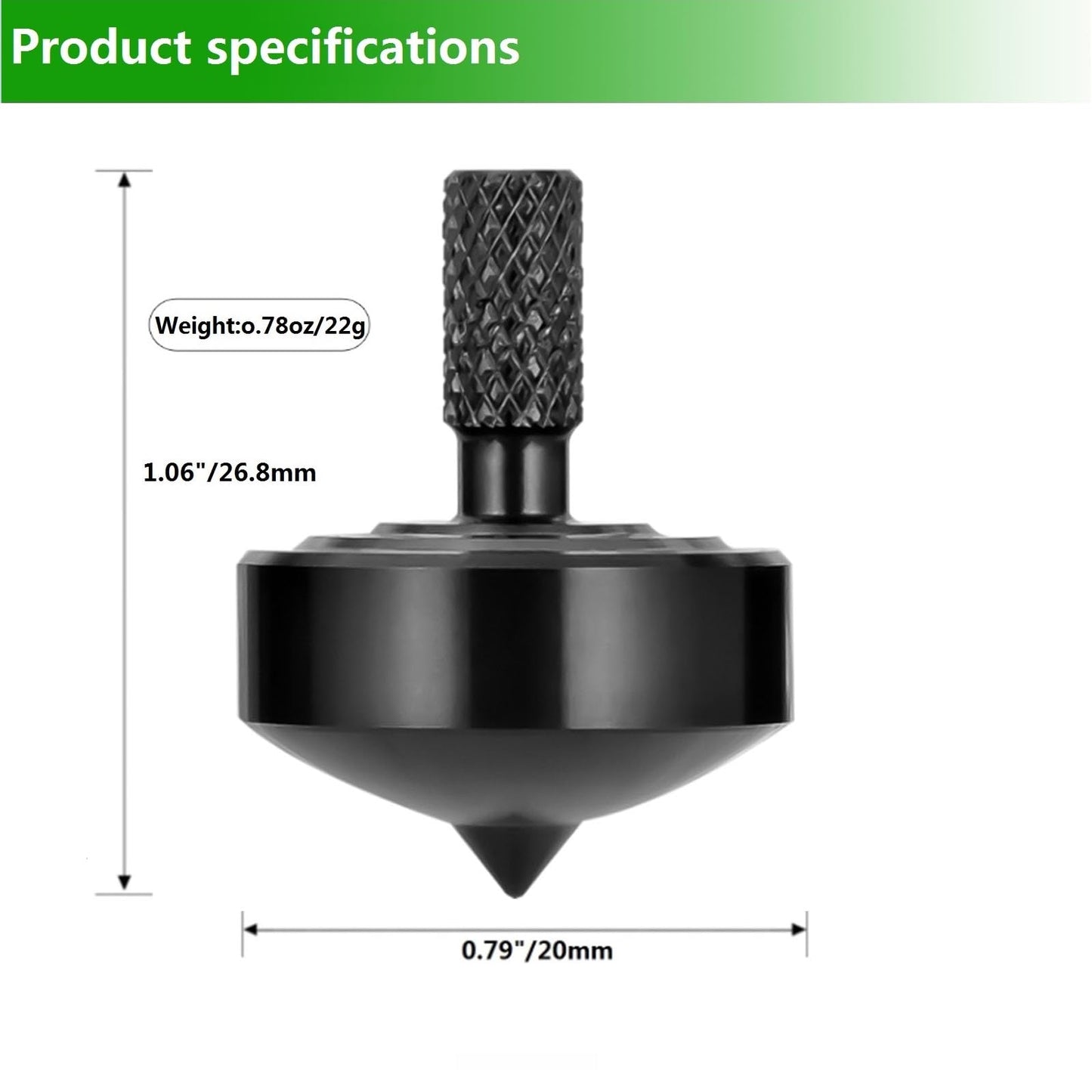 CHEETOP Stainless Steel Spinning Top – Precision Mini Desktop Gyroscope