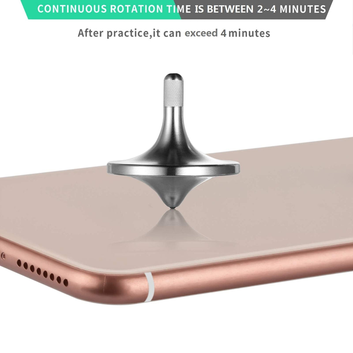 CHEETOP Stainless Steel Spinning Top — Premium Balance Desk Toy, 29mm Diameter