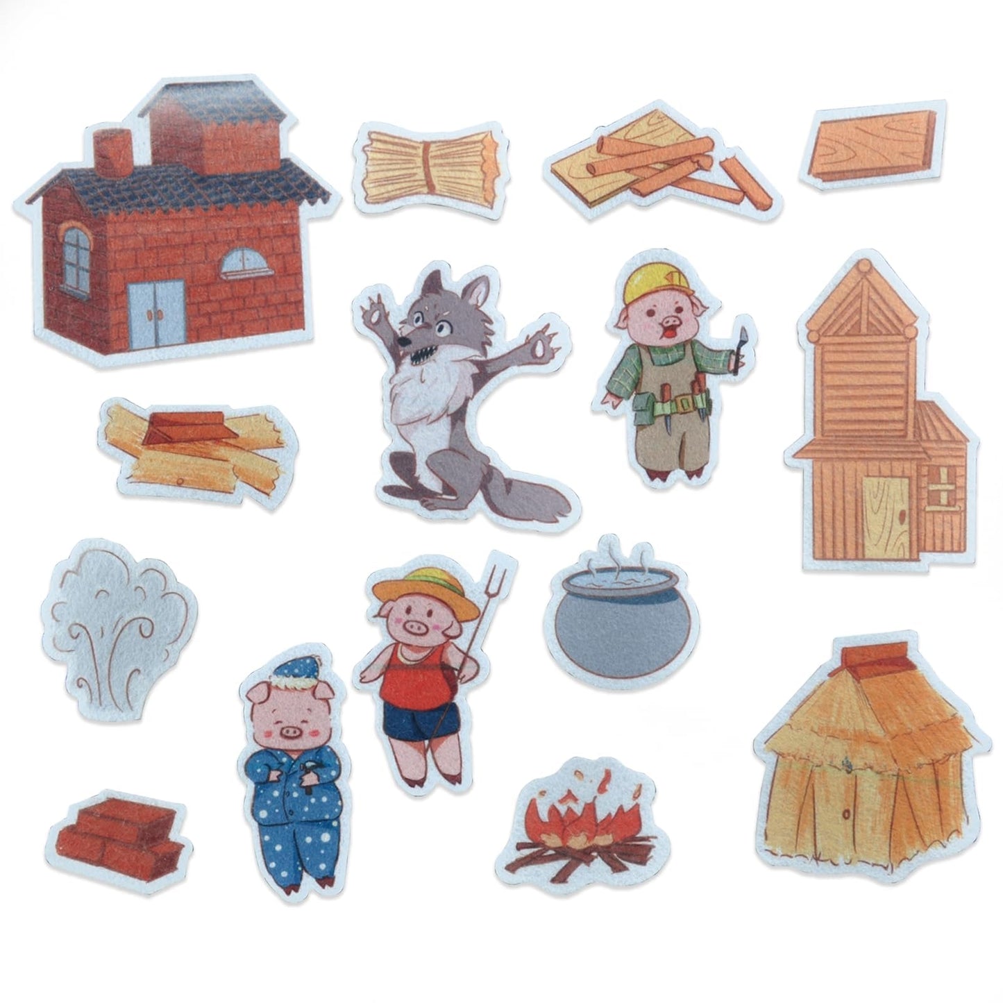 CHEFAN Felt Flannel Board Stories for Toddlers — The Three Little Pigs