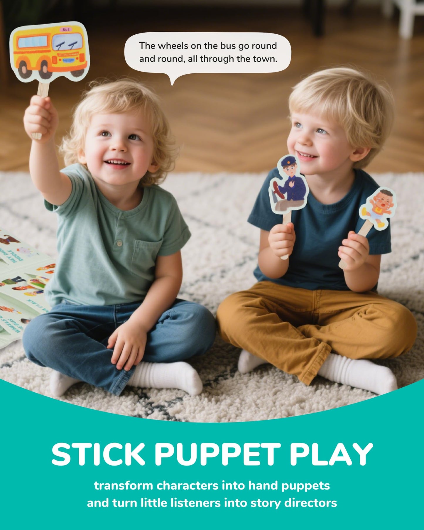 CHEFAN Felt Board Story Sets – 10 Nursery Rhymes for Circle Time