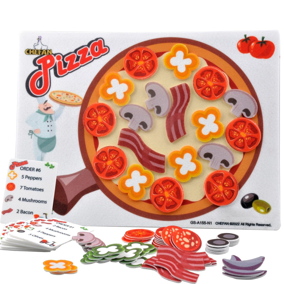 CHEFAN Pizza Counting Toddler Toys – Preschool Math & Learning