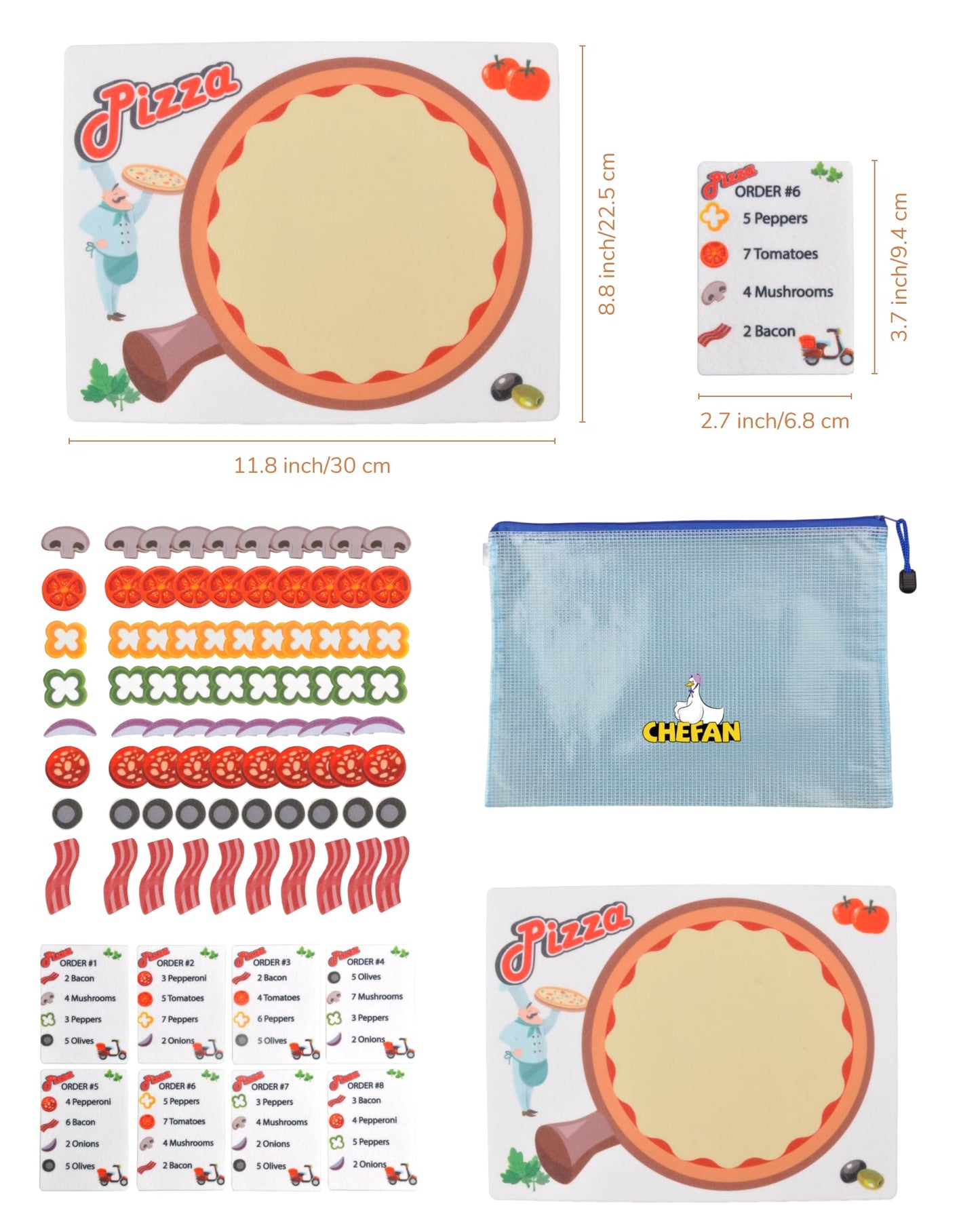 CHEFAN Pizza Counting Toddler Toys – Preschool Math & Learning
