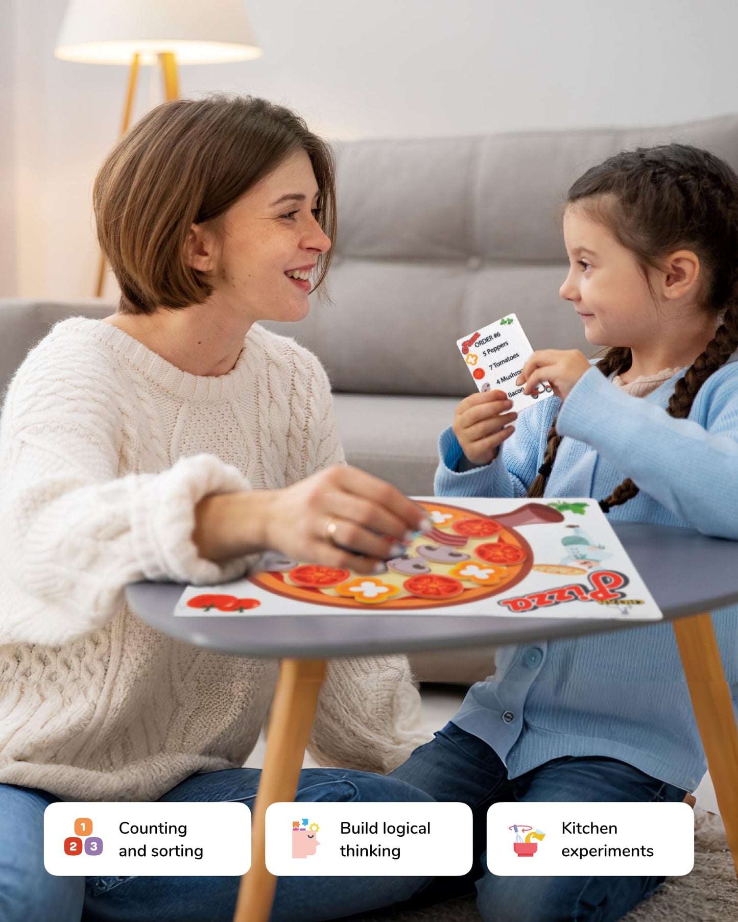 CHEFAN Pizza Counting Toddler Toys – Preschool Math & Learning