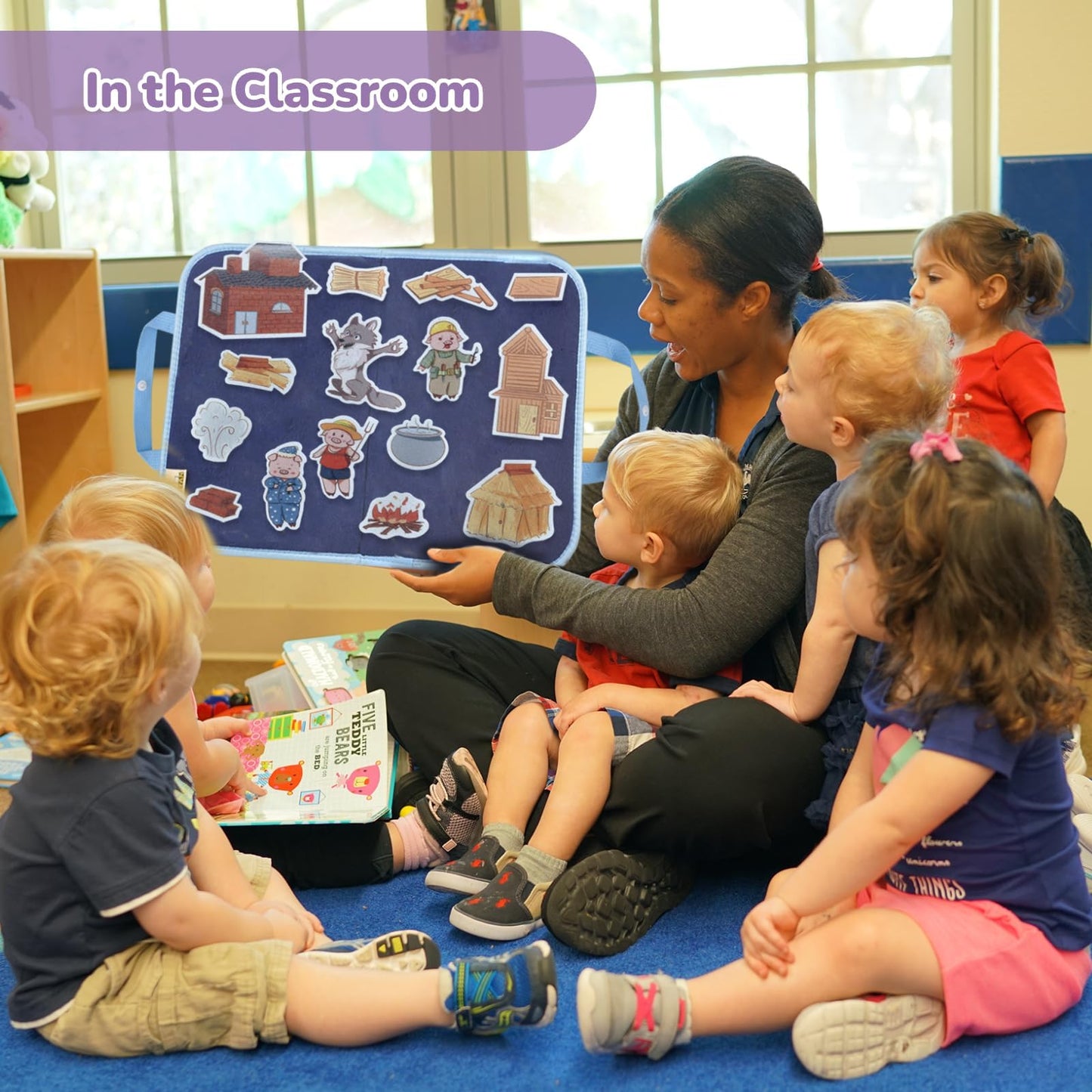 CHEFAN Felt Flannel Board Stories for Toddlers — The Three Little Pigs
