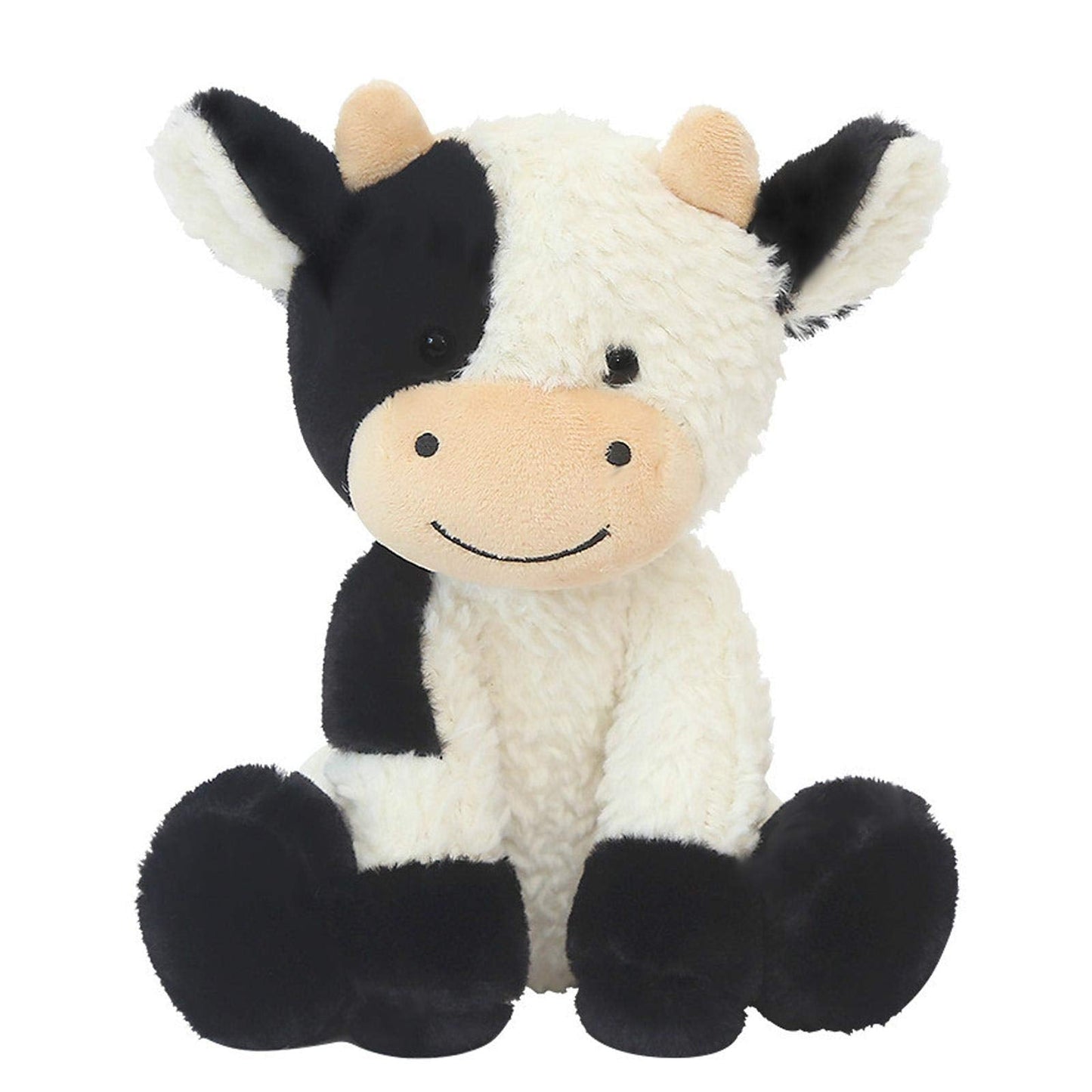 CHELEI2019 9-Inch Cow Plush Toy — Soft Cuddly Cow Stuffed Animal for Kids