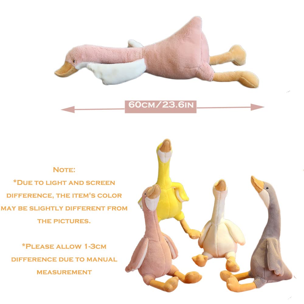 CHELEI2019 23.6-Inch Goose Plush White Swan Stuffed Animal Toy – Gifts for Kids