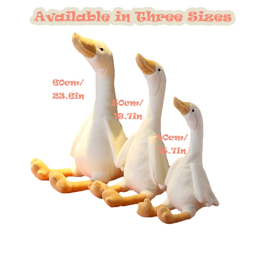 CHELEI2019 23.6-Inch Goose Plush White Swan Stuffed Animal Toy – Gifts for Kids