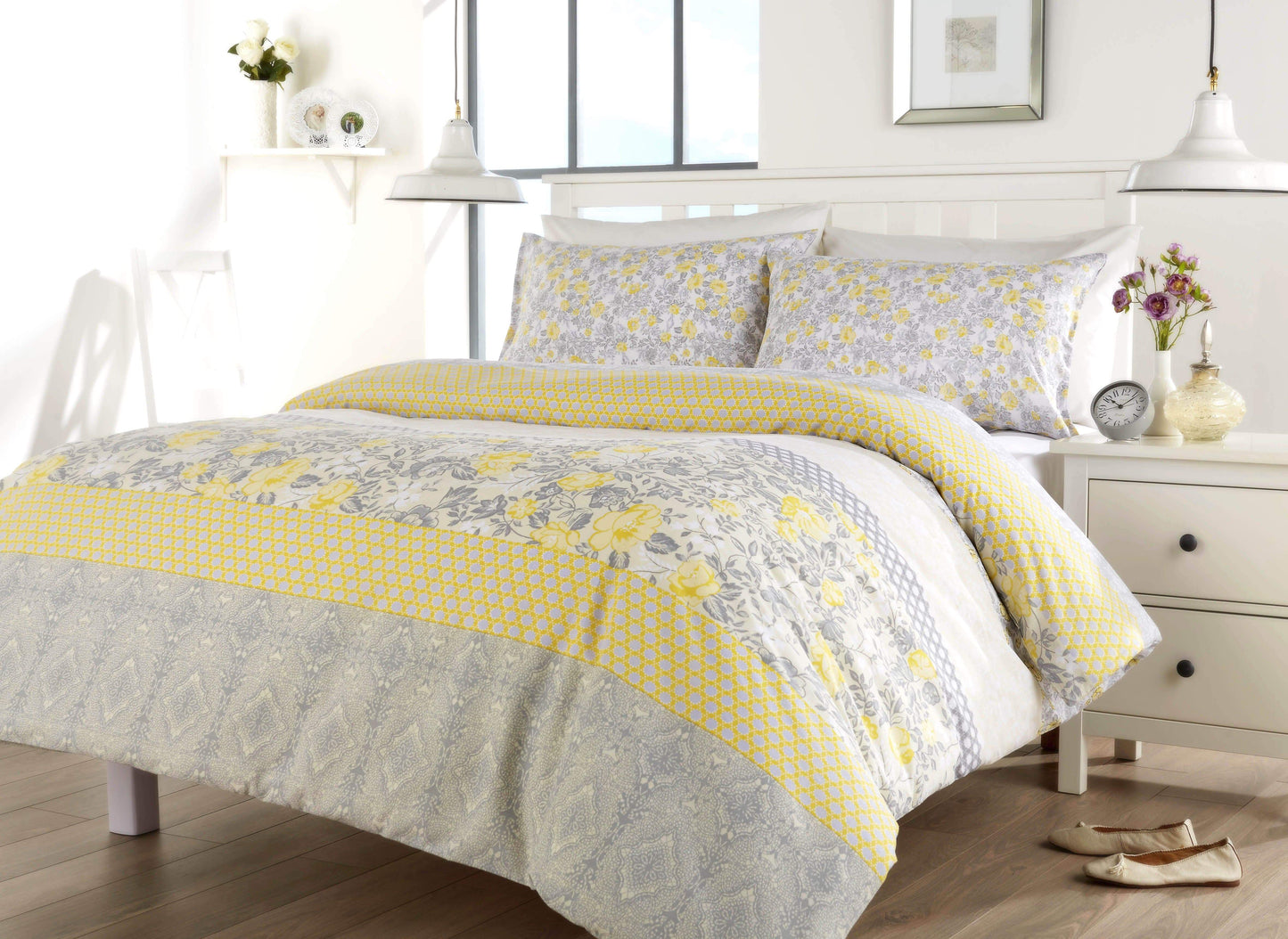 Chelsea Floral Duvet Set Luxurious Cotton-Rich Bedding in Single Double King Super King Sizes Comfortable Durable and Ideal for Master and Guest Rooms by OLIVIA ROCCO