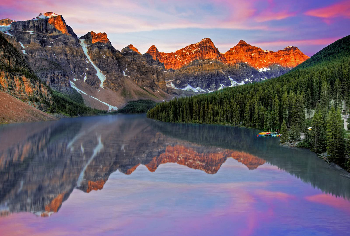 CHengQiSM 1000-Piece Moraine Lake Jigsaw Puzzle – Premium Quality for Adults, Frame-Worthy Home Decoration