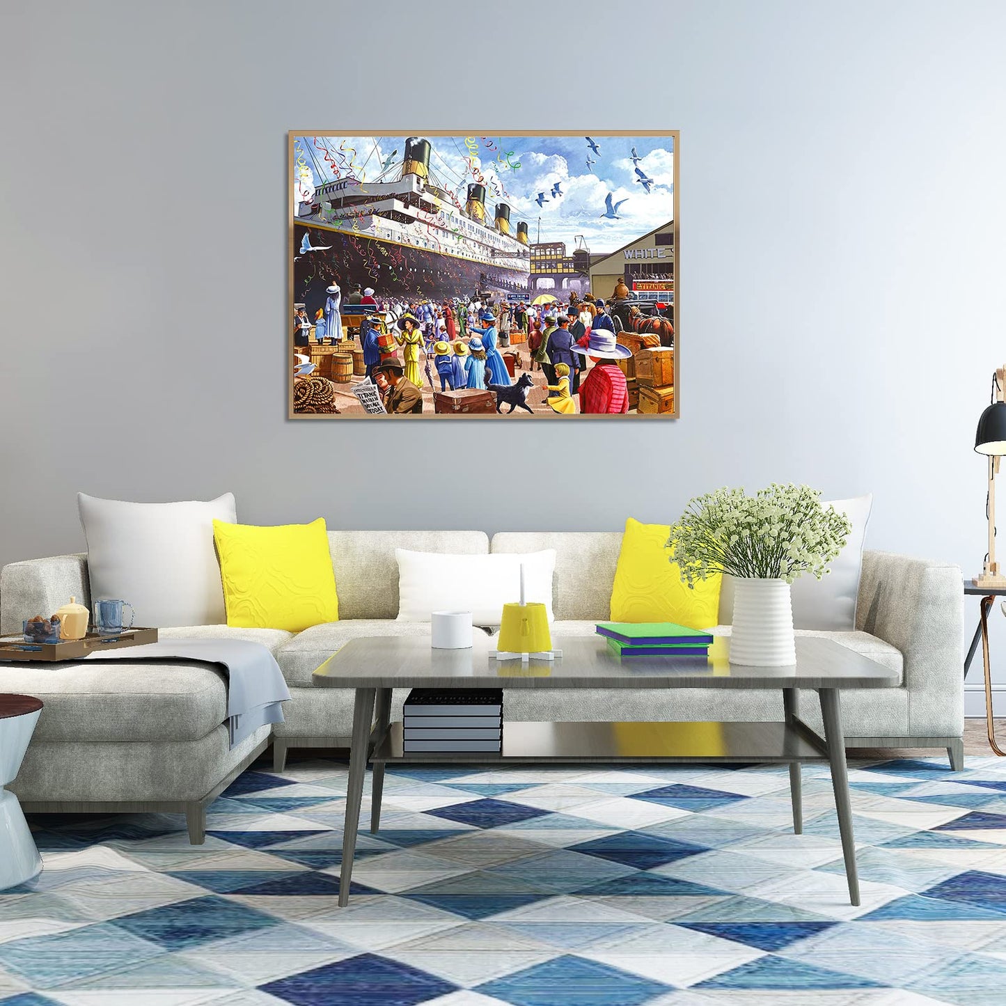 CHengQiSM 1000-Piece Titanic Jigsaw Puzzle – Cruise Ship Oil Painting