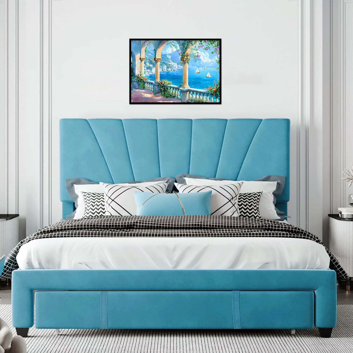 CHengQiSM Coastal Corridor 1000 Piece Puzzle – Ocean & Mountain View for Adults