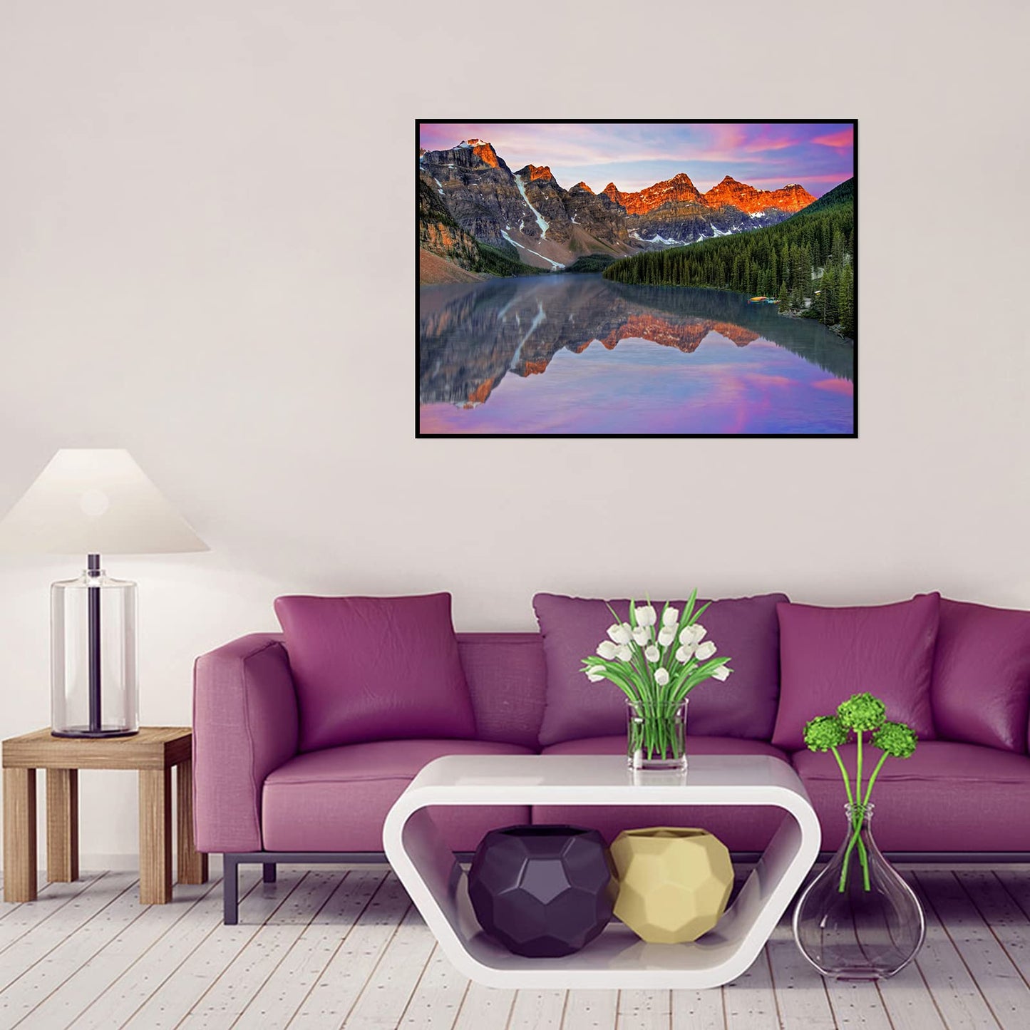 CHengQiSM 1000-Piece Moraine Lake Jigsaw Puzzle – Premium Quality for Adults, Frame-Worthy Home Decoration