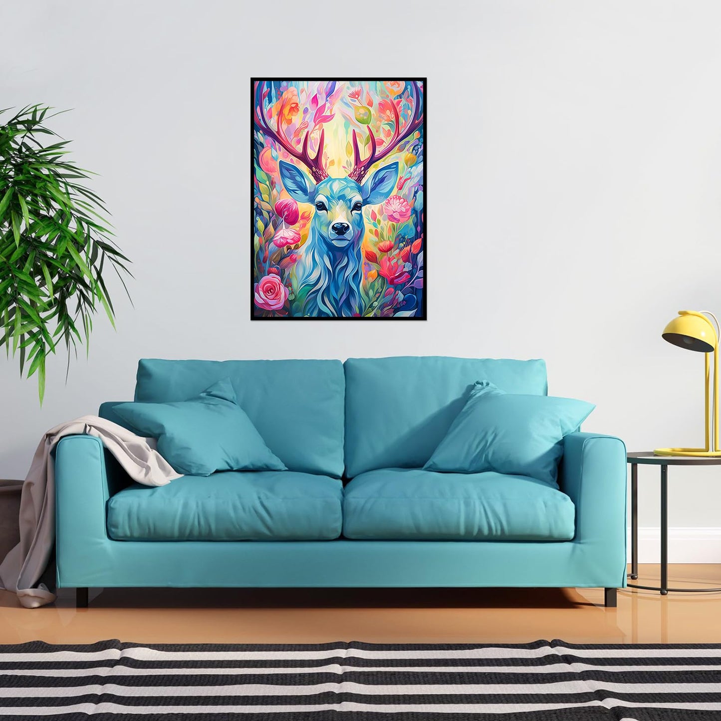CHengQiSM 1000-Piece Geometric Deer Puzzle – Premium Quality, Anti-Glare