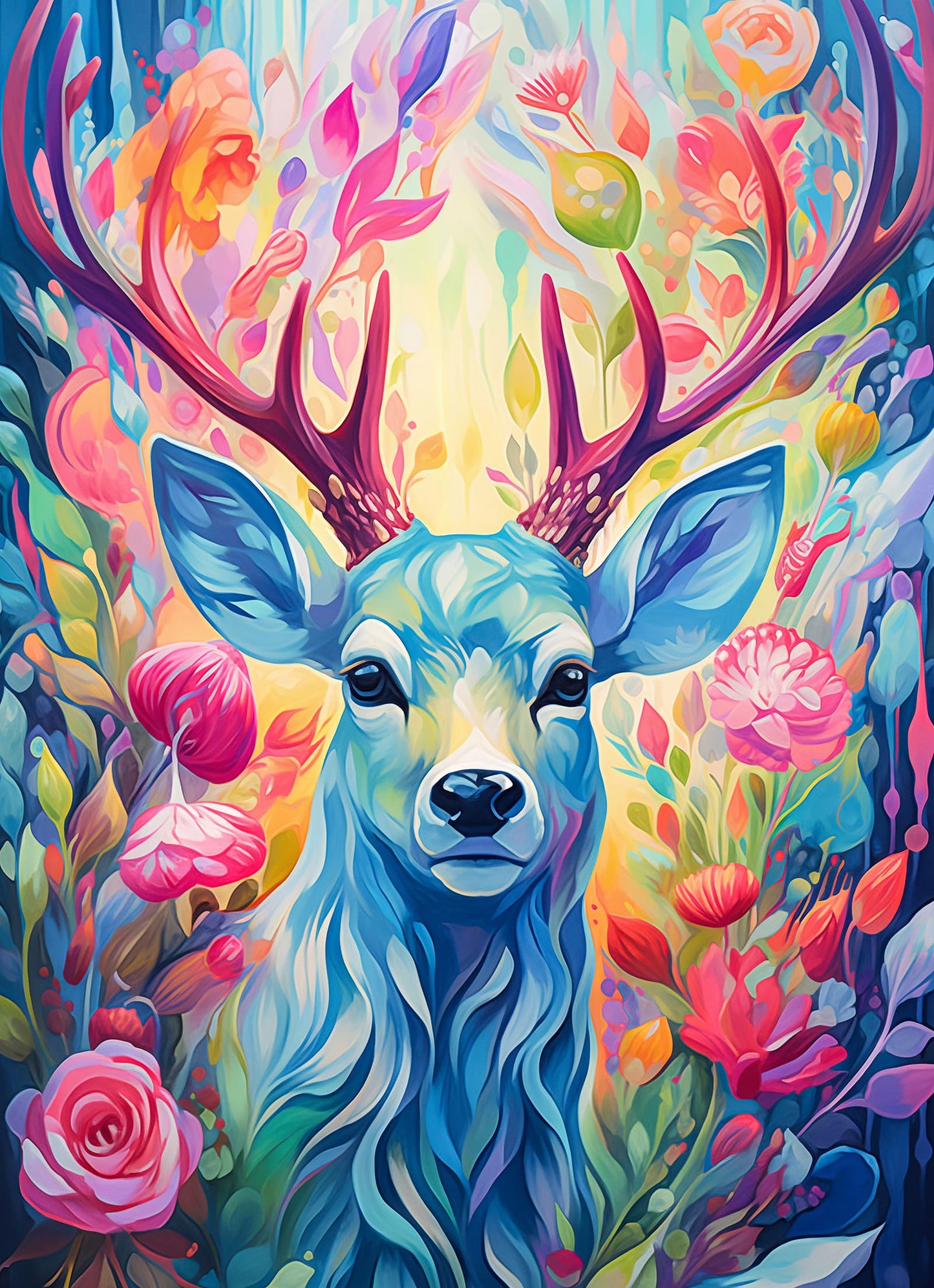 CHengQiSM 1000-Piece Geometric Deer Puzzle – Premium Quality, Anti-Glare