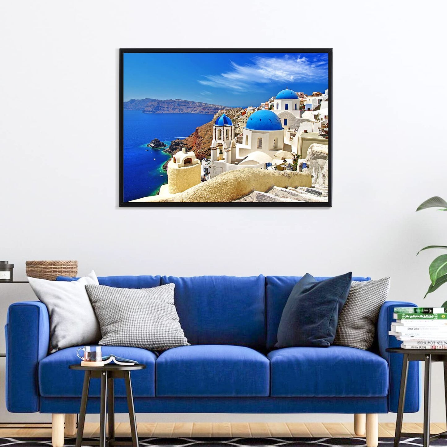 CHengQiSM 1000-Piece Jigsaw Puzzle – Dreamy Aegean Sea, Santorini Landscape, Anti-Glare