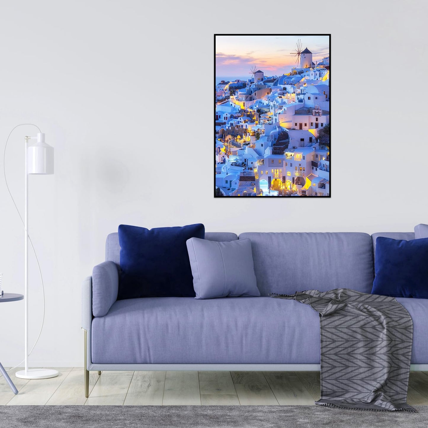CHengQiSM 1000-Piece Santorini Landscape Puzzle – Sunset Skyline Jigsaw for Adults