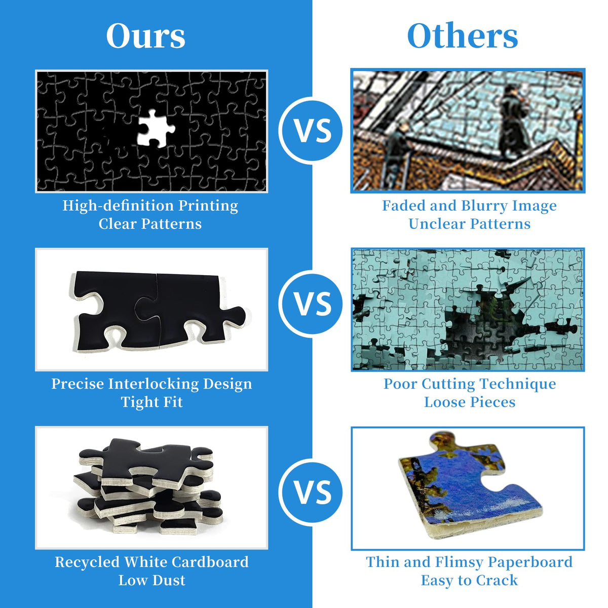 CHengQiSM 1000-Piece Solid Black Puzzle for Adults – All-Black Jigsaw, Challenging Gift