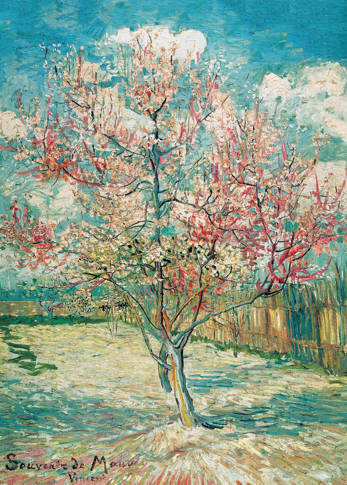 CHengQiSM 1000-Piece Puzzle – Van Gogh Peach Trees in Blossom
