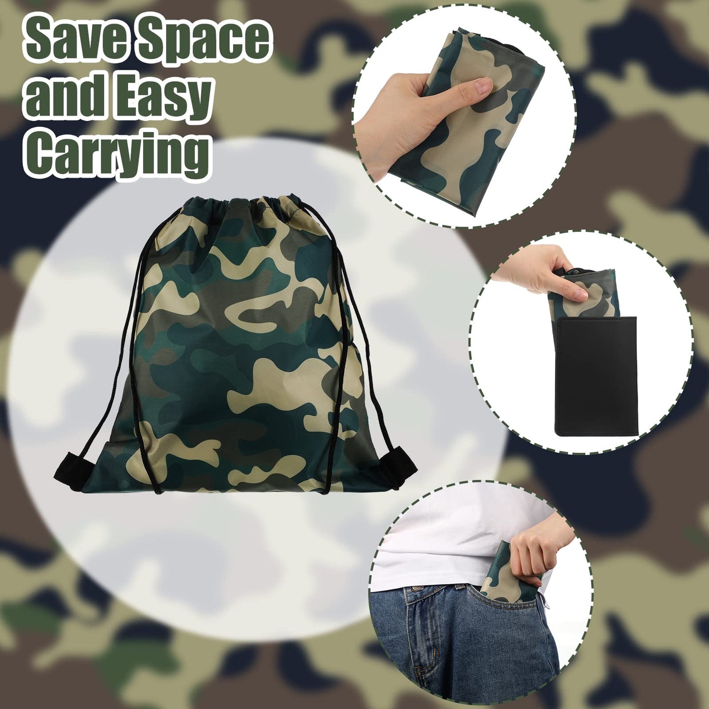 CHENGU 36 Pcs Tie-Dye Camouflage Party Favors – Drawstring Bags, Rubber Bracelets & Silicone Keychains