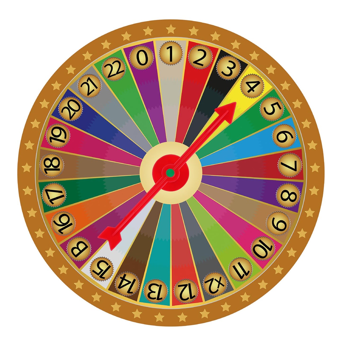 CHENGU 25-Piece 4-Inch Plastic Game Spinners for Classroom, Party, and Home