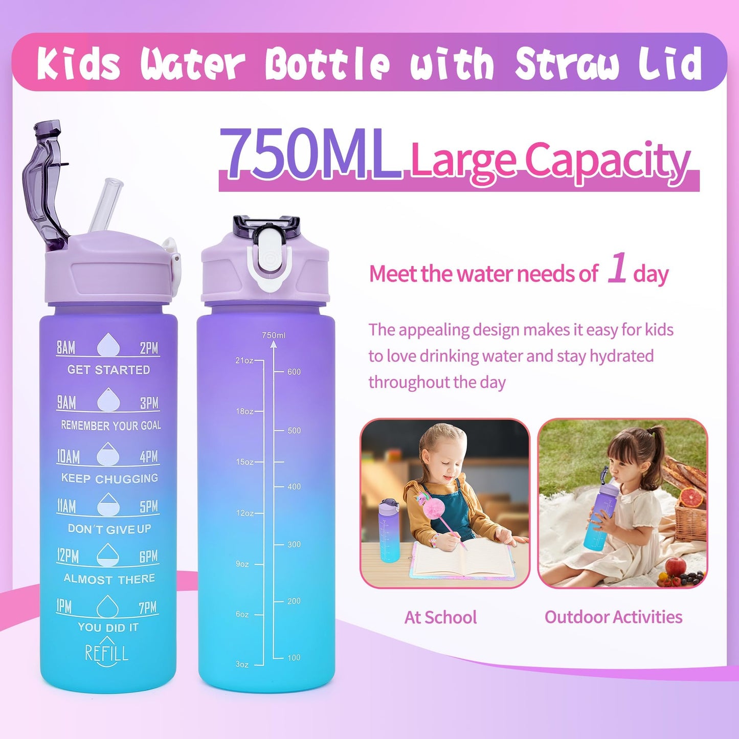 Cherry Tale Unicorn Toys Gift Set for Girls 4-10 | Light-Up Star Pillow, Diary & DIY Water Bottle Kit
