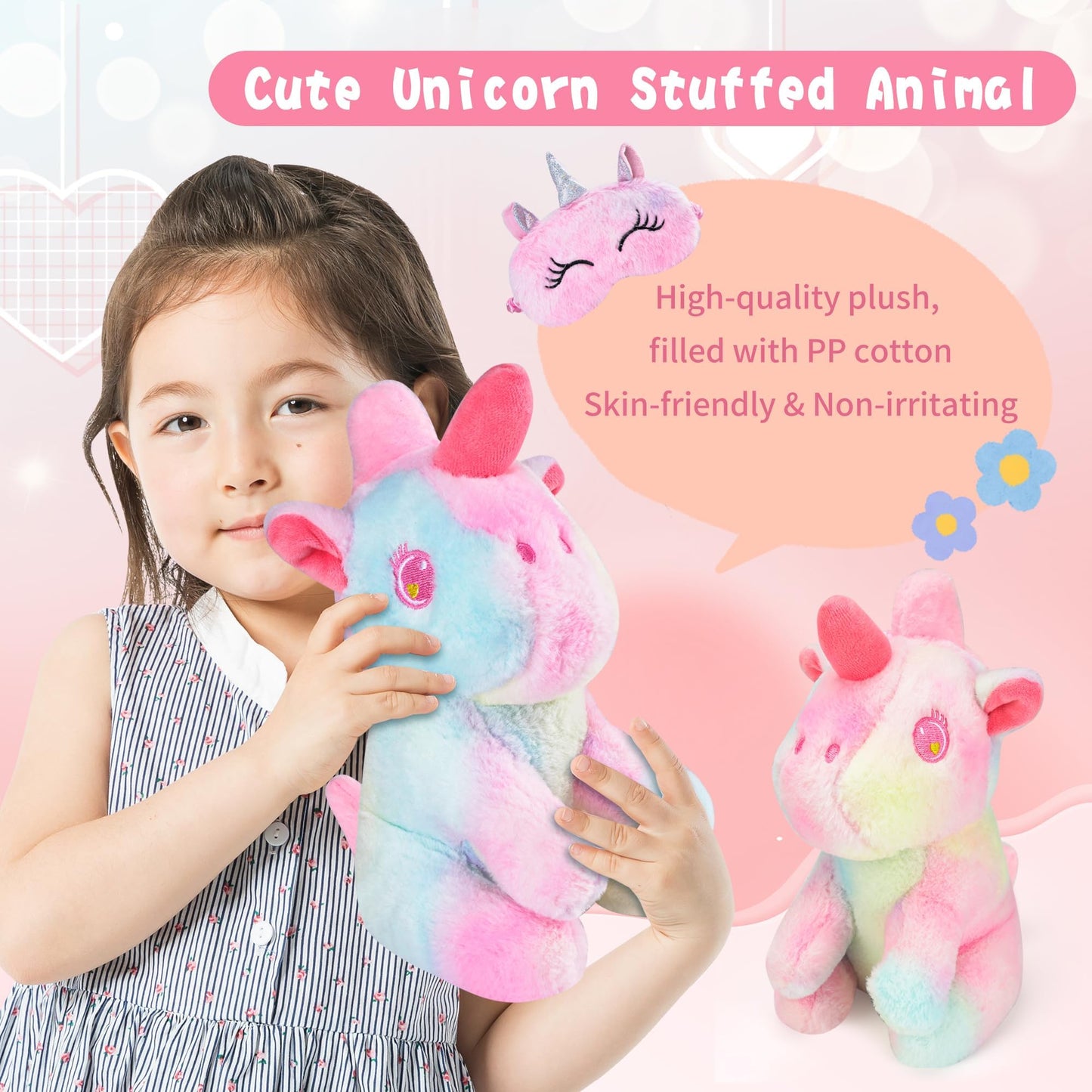 Cherry Tale Unicorn Gifts for Girls 4-10 | Plush Diary with Lock, Headband & Accessories