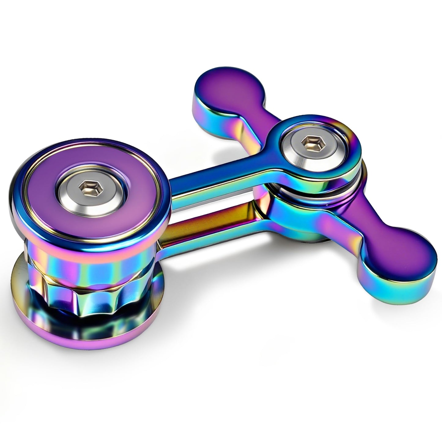 CHESLICR Double Pendulum Fidget Spinner — Silent Metal Desk Toy for Focus and Calming