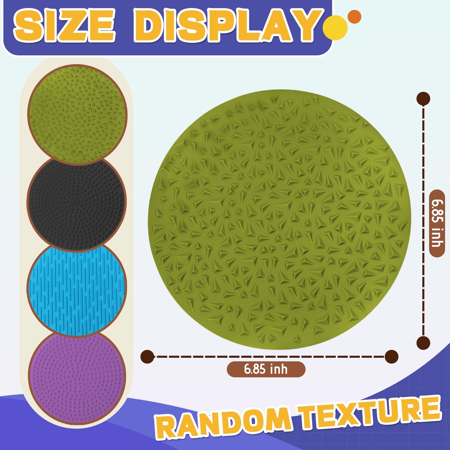 CHESLICR 4PC Sensory Wall Fidget Toys – Calming Silicone Mats for Toddlers & Classrooms