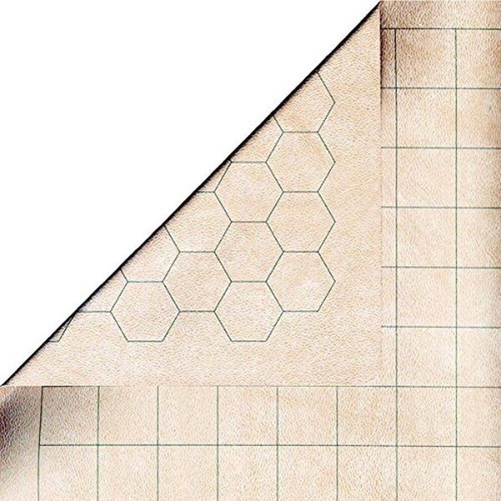 Chessex Megamat – 34.5 x 48 in Vinyl RPG Map with 1" Squares & 1" Hexes