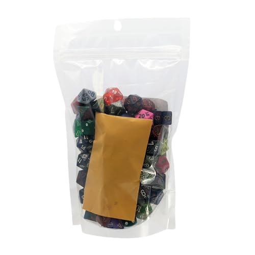 Chessex Pound O Dice – 1 lb Bulk Polyhedral Dice with Bonus 7‑Die Set for RPGs