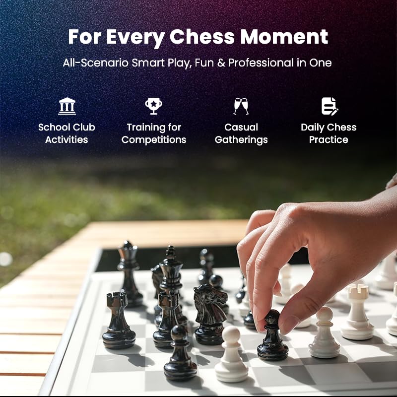 Chessnut Evo AI Chessboard with Maia Engine — Customizable AI, Full Piece Recognition, Platform Ready