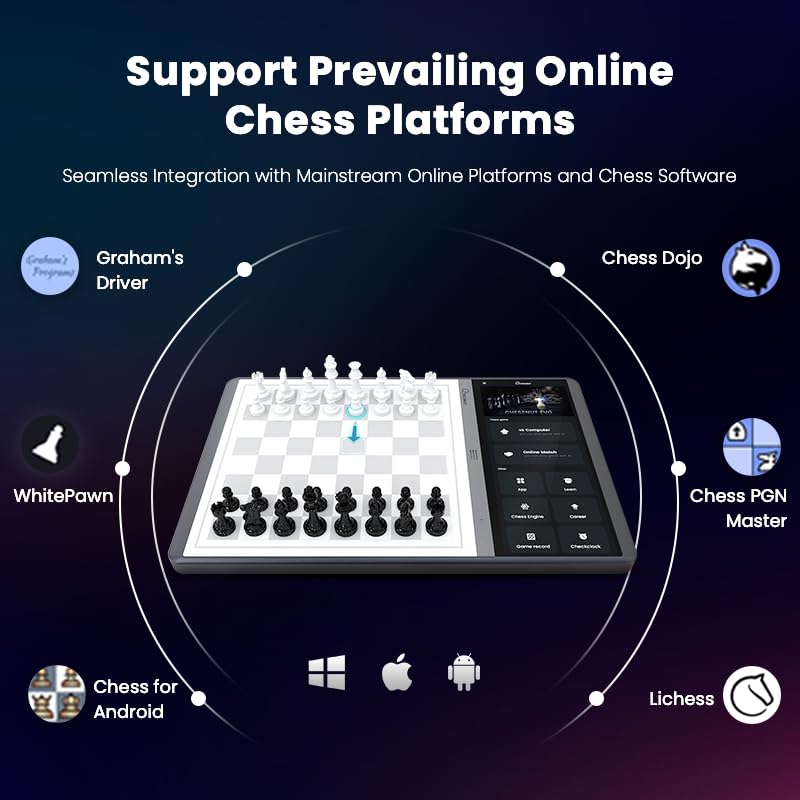 Chessnut Evo AI Chessboard with Maia Engine — Customizable AI, Full Piece Recognition, Platform Ready