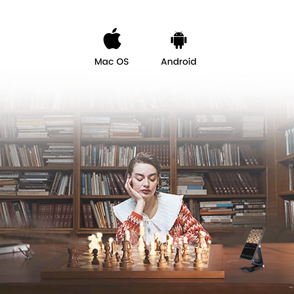 Chessnut Pro AI Electronic Chessboard Set – Full Piece Recognition, 55cm Tournament Board, Luxury Wooden Pieces