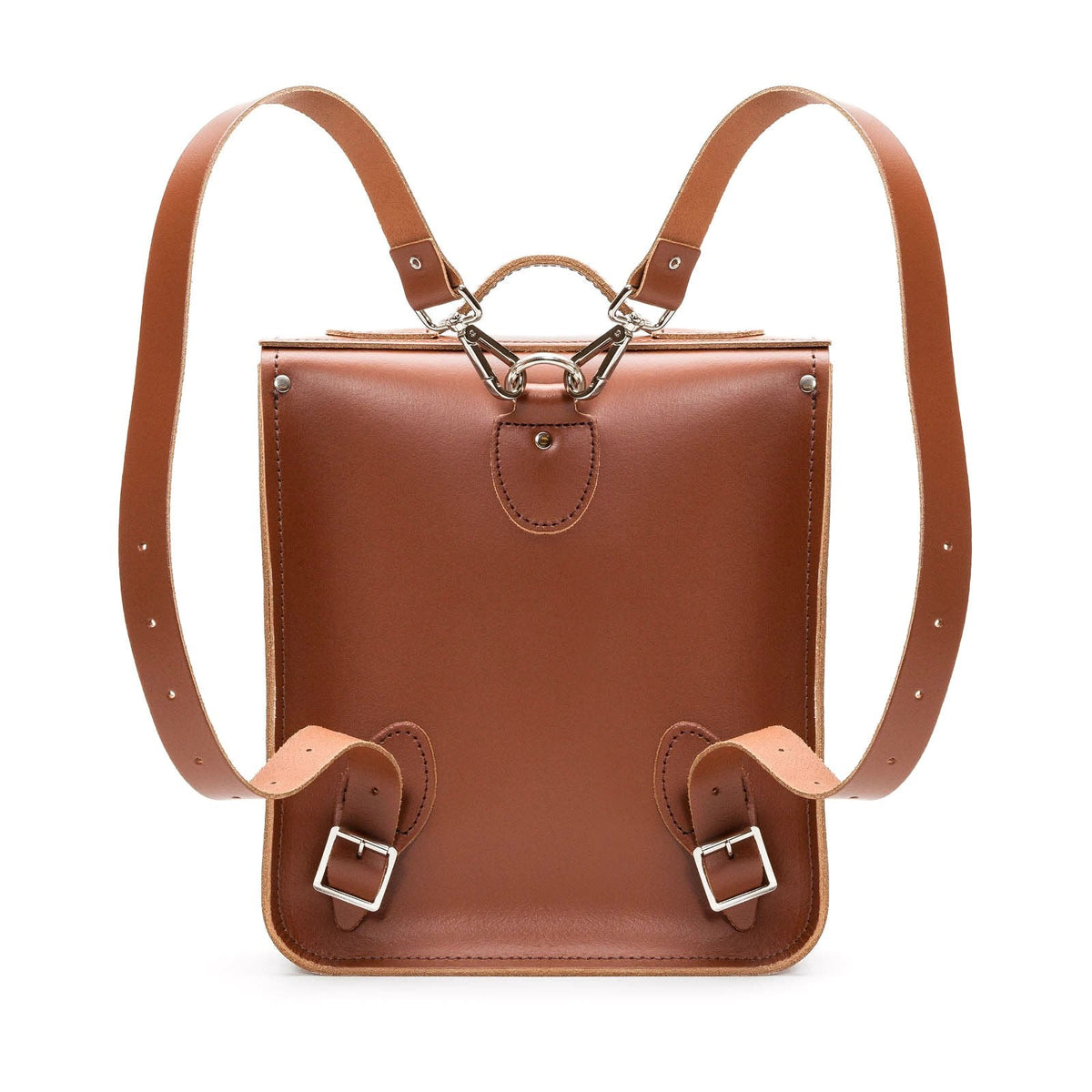 Handmade Leather City Backpack - Chestnut