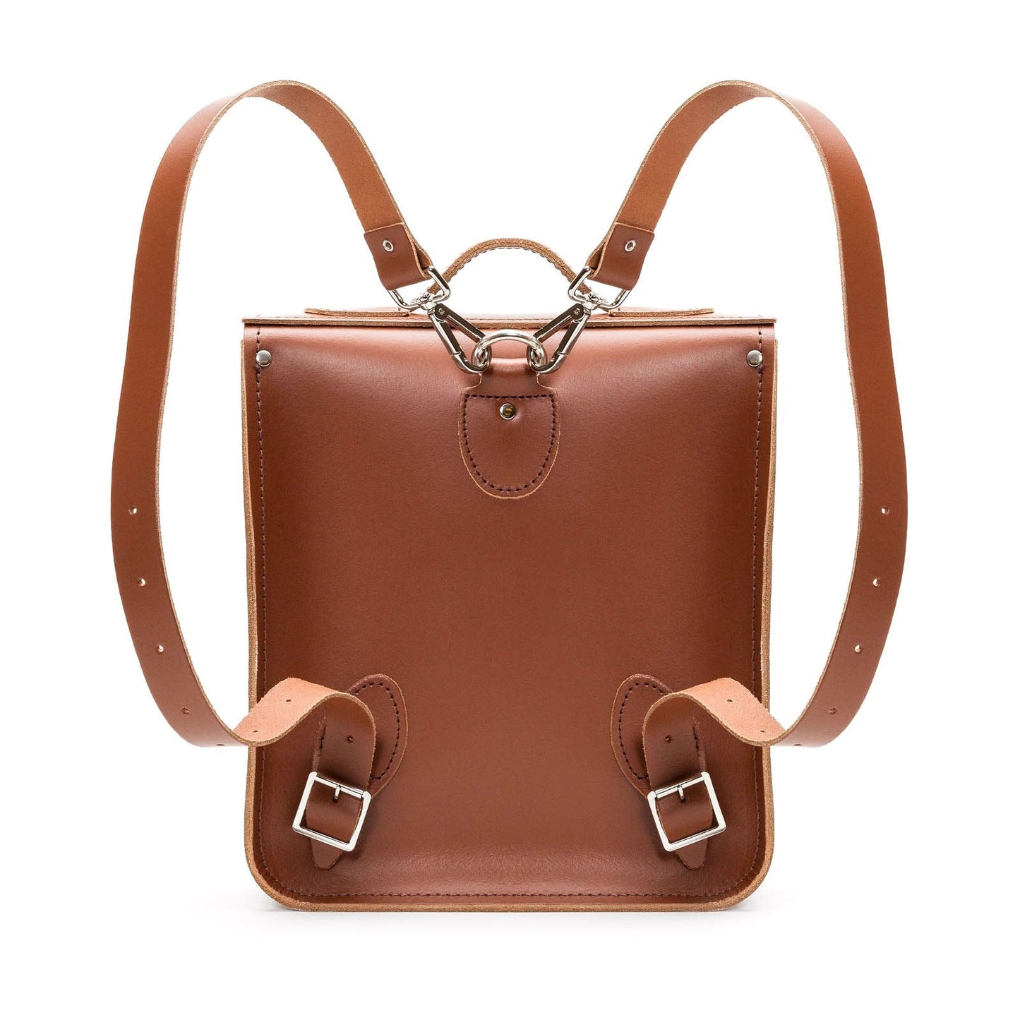 Handmade Leather City Backpack - Chestnut