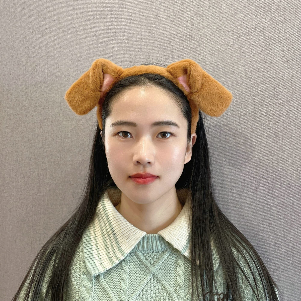 CHEU Brown Dog Ears Headband for Halloween Puppy Costume Play | Comfortable, Flexible Fit
