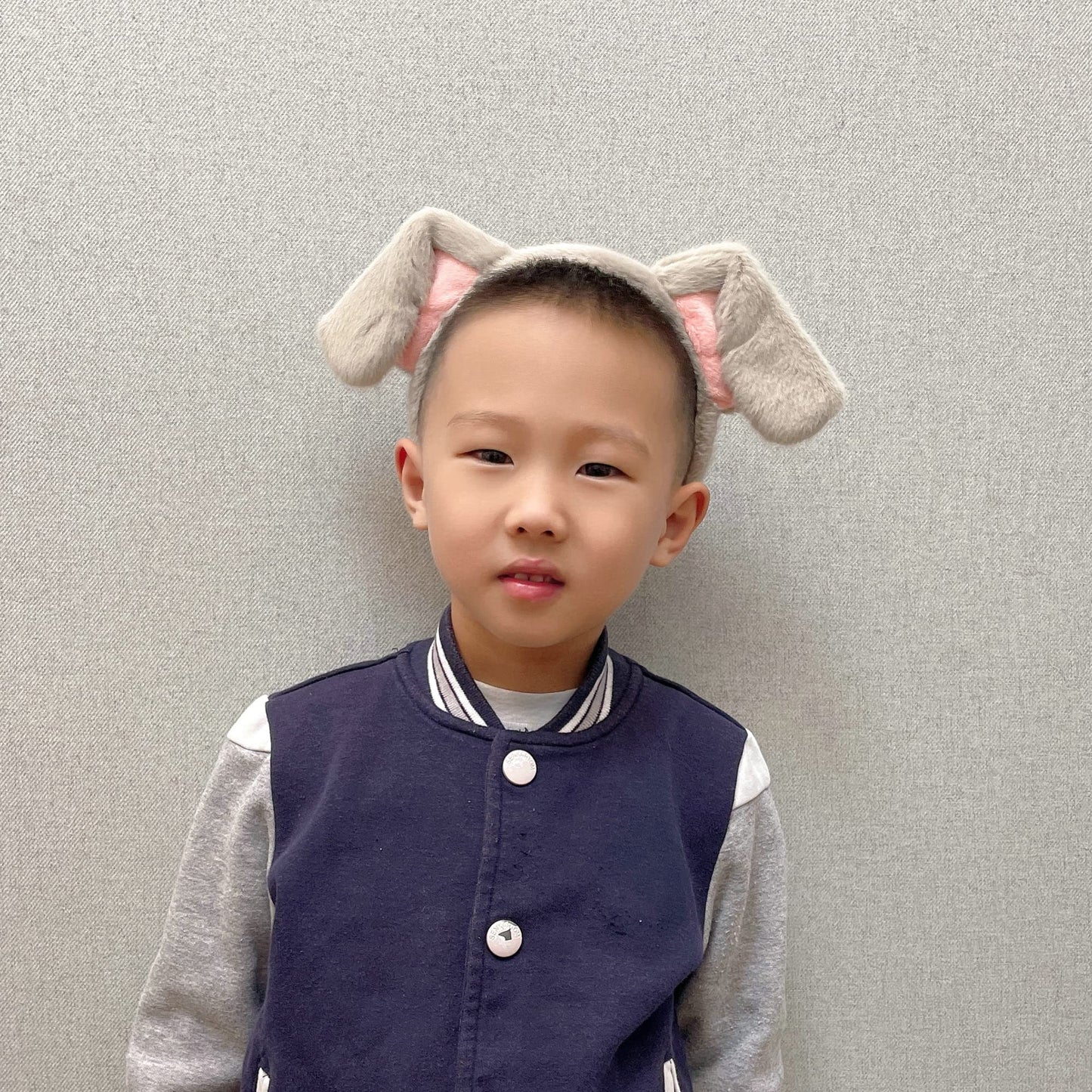 CHEU Dalmatian Headband with Dog Ears – Grey Costume Accessory