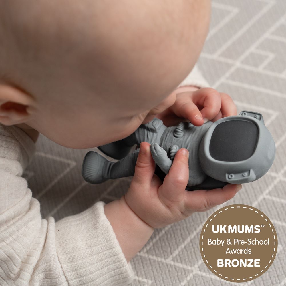 AstroGNAW® Astronaut – Natural Rubber Space Teether Toy