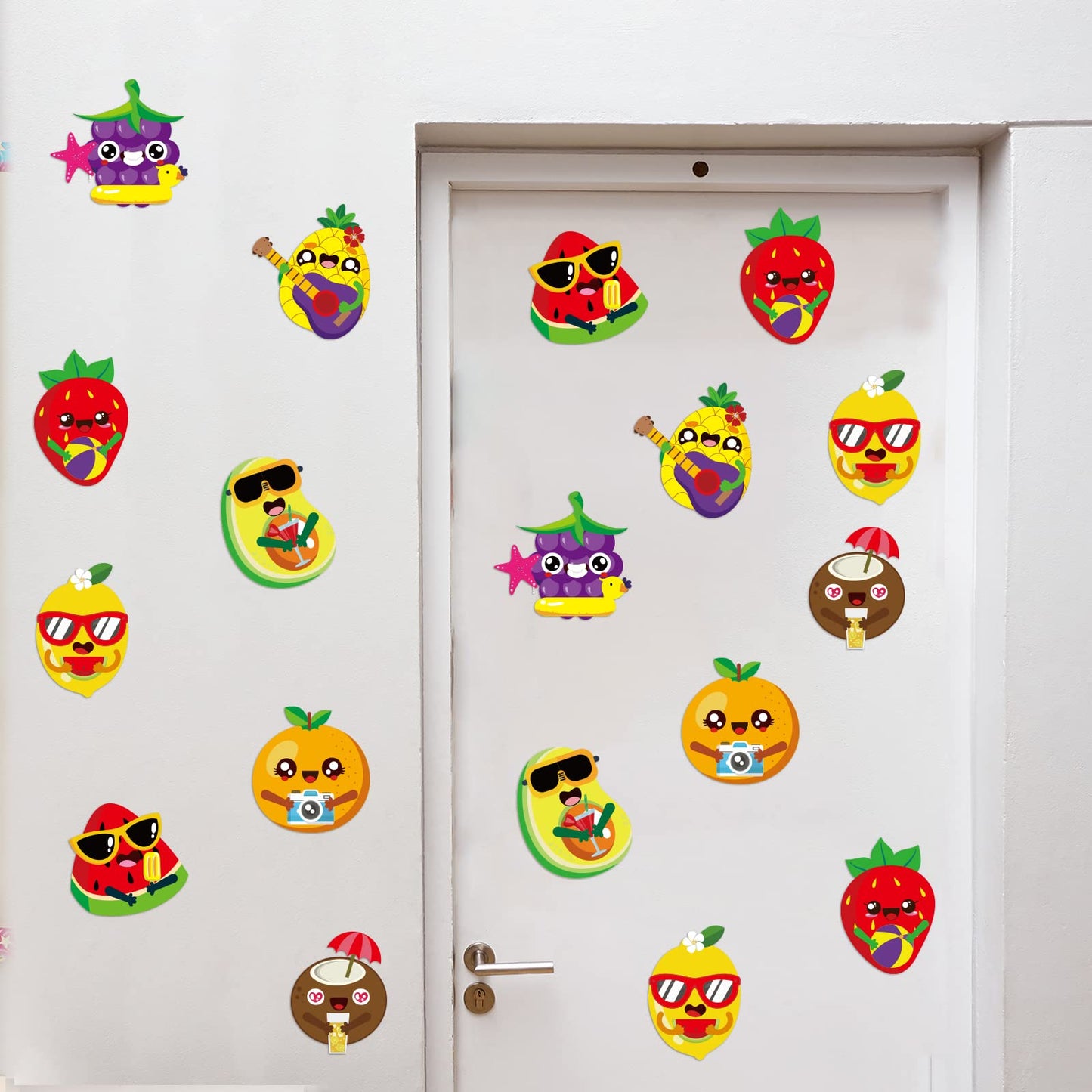 Chiazllta 32-Pack Summer Fruit Craft Kits for Kids – DIY Sticker Art