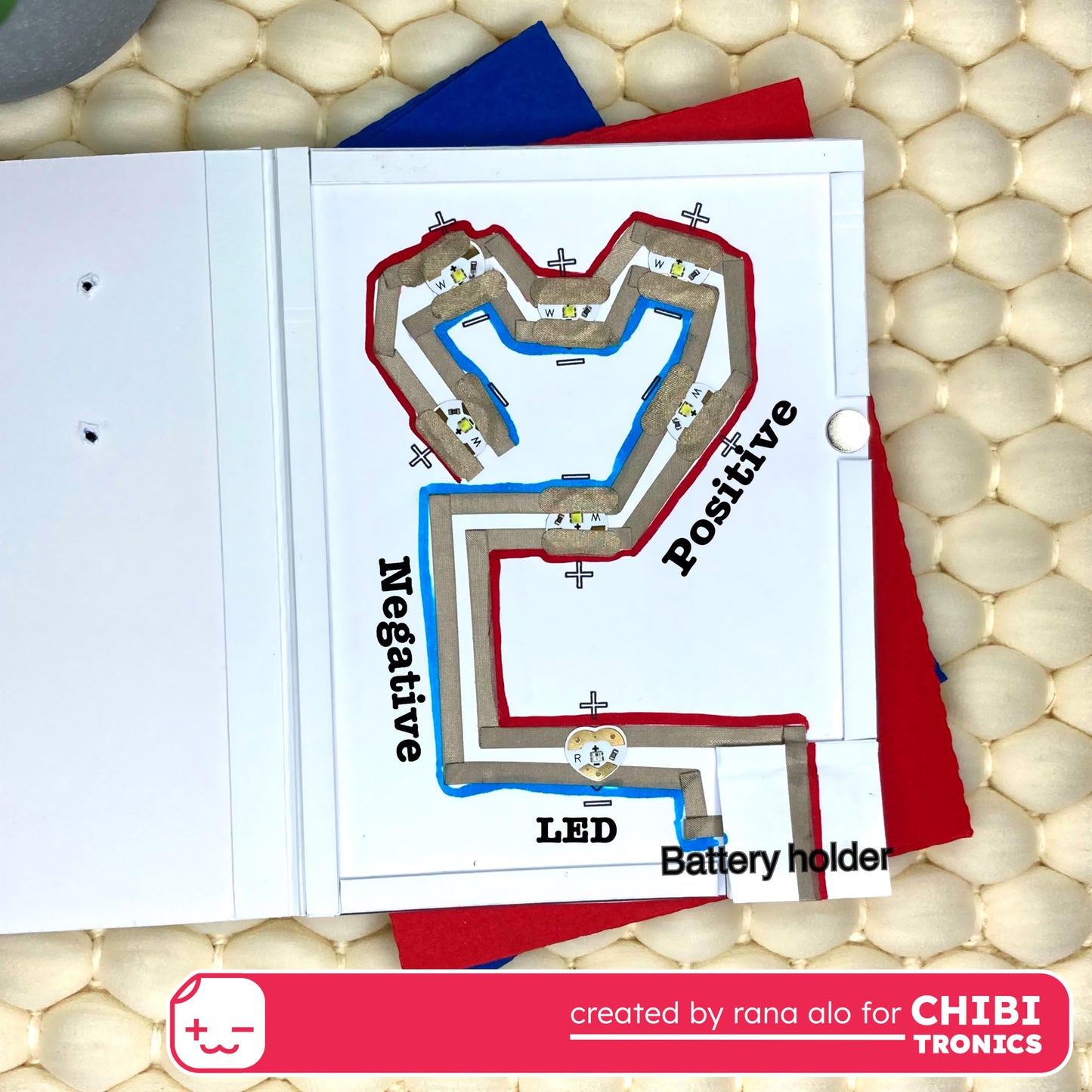 Chibitronics LED Circuit Sticker Sampler Megapack - 30 Colorful LED Stickers for Light-Up Crafts