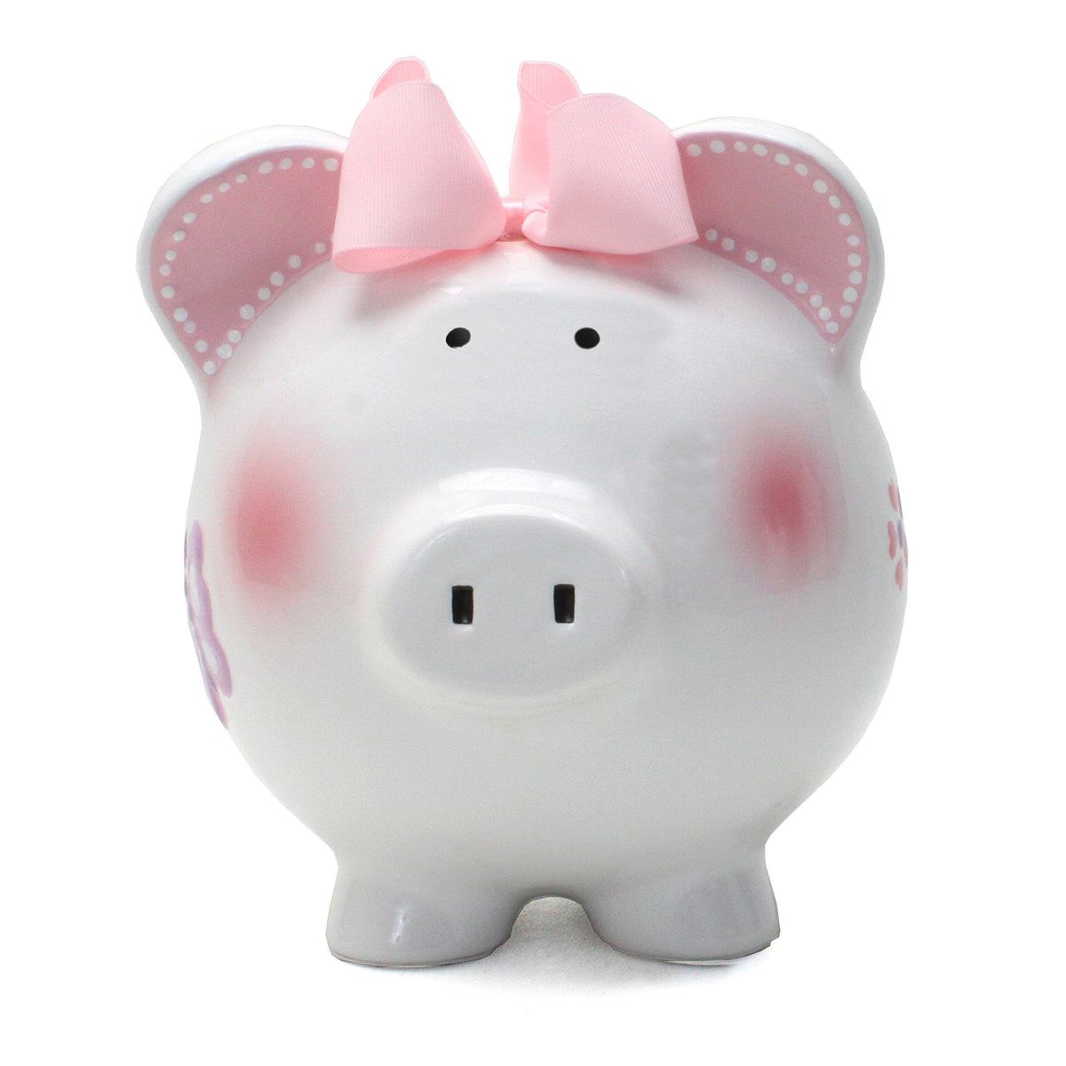 Child to Cherish Butterfly Ceramic Piggy Bank for Girls | Hand-Painted Dolomite